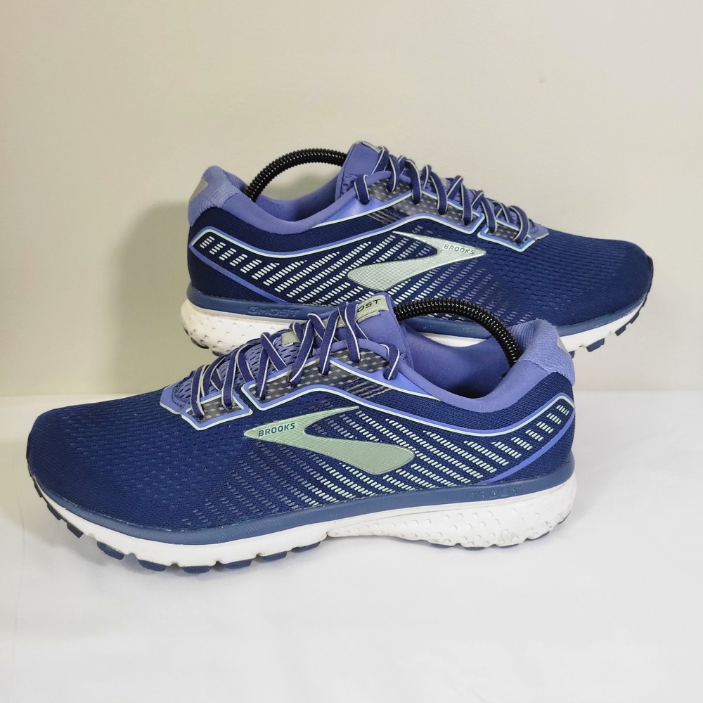 Brooks Ghost 12 Mens Running Shoes Blue Purple Narrow 2A 1203052A413 Size 11.5